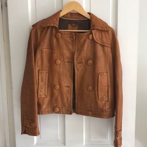 Vintage Banana Republic Leather Biker Jacket